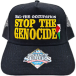 ” STOP THE GENOCIDE” Trucker 5 panel Baseball cap
